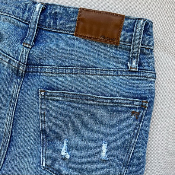 Madewell Classic Straight Raw Step Hem Jeans in Corrie Wash - Picture 11 of 12